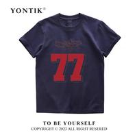 Gambar YONTIK {100% COTTON 24S} Kaos Distro Unisex Original Motif "77" Katun 24S Cewe Cowo Basic Style Crewneck Baju Nyaman Pasangan Lembut Oblong Panjang Atasan Dewasa Keren Cewek Pendek  Polos Oversize Combed baju  atasan  wanita - Hitam, M dari Cotton Apparel By KL Kota Administrasi Jakarta Barat 5 Tokopedia
