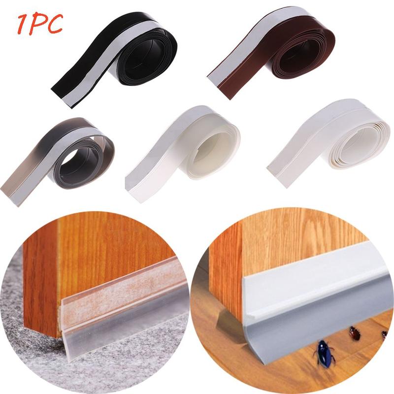 Product Introduction of 1PC Door Bottom Seam Bathroom Wind Proof Door Window Silicone Rubber Wall Sticker Sealing Strip Moldproof 7