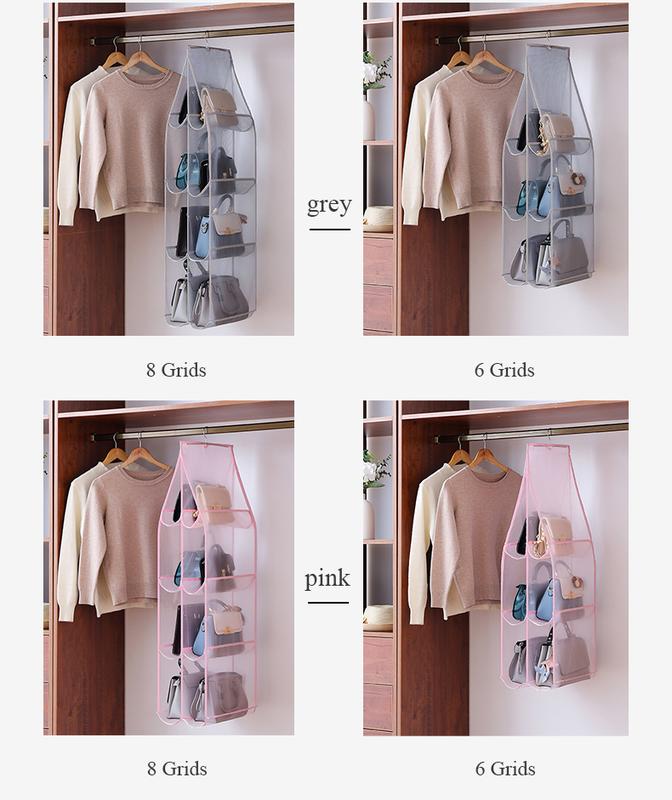Product Introduction of Handbag hanging organizer Hanging bag for Storage handbag Wardrobe hanging organizers Handbag organizer for closet 5