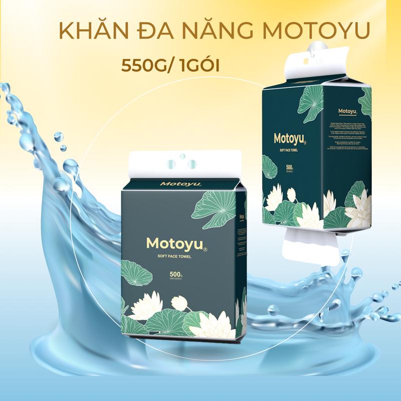 [MOTOYU ] Túi 500g Khăn Giấy Lau Mặt Đa Năng, Siêu Dai, Thấm Hút Tốt, Không Sơ Bông, Thân Thiện Với Làn Da, Vô Cùng Tiện Lợi Làm Sạch Khăn lau mặt một lần Giấy Vệ Sinh Skincare Skincare