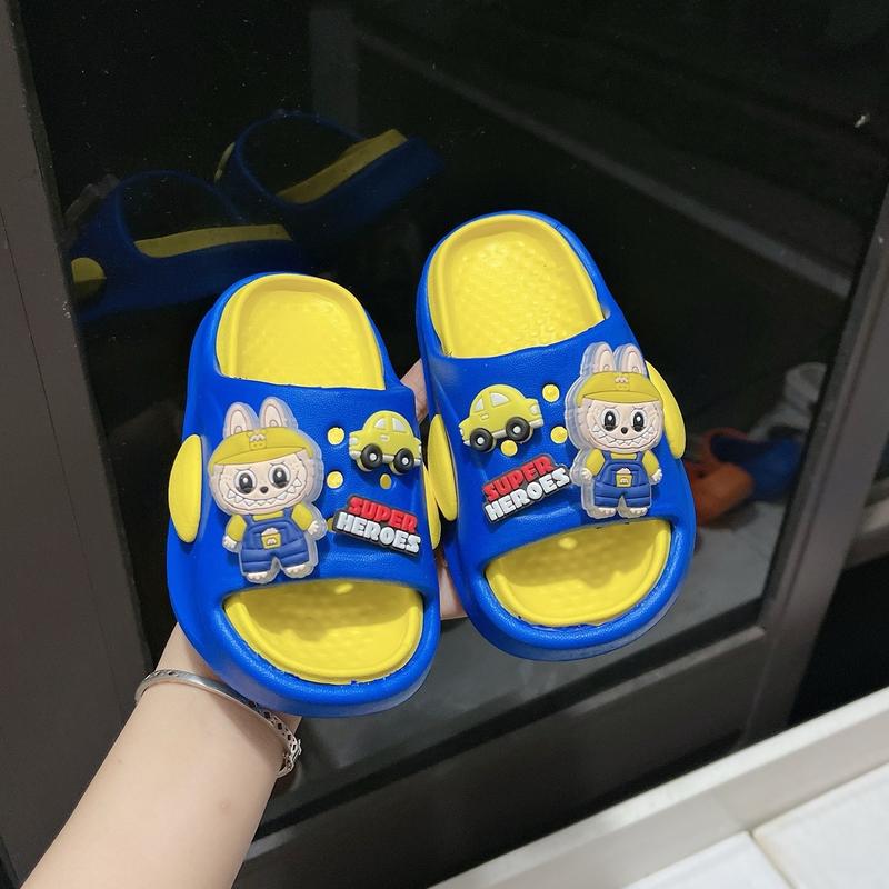 Có đèn Dép Lê labubu cho bé trai 4 màu size 24-34 êm nhẹ thoáng mát đế chống trơn trượt