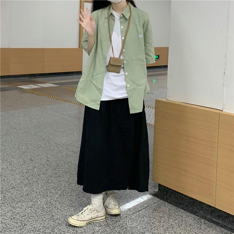 Product Introduction of Áo Sơ Mi Cổ Polo, Phong Cách Preppy, Dáng Rộng Vừa Vặn, Dễ Phối Đồ, ngắn Tay, Hàng Mới Về Mùa Xuân 2023, Phong Cách Hàn Quốc, Thích Hợp Cho Phong Cách BF, Có Thể Mặc Ngoài Trời Nữ Top 15