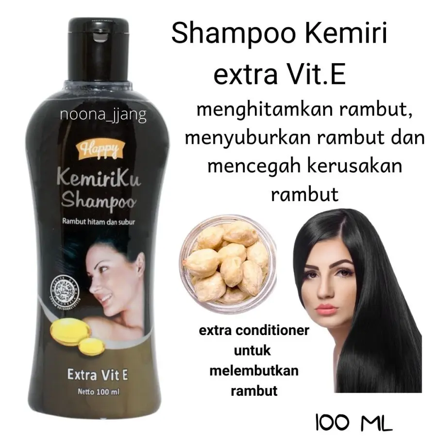 Happy Kemiriku Shampoo / Shampo penghilang uban 100ml