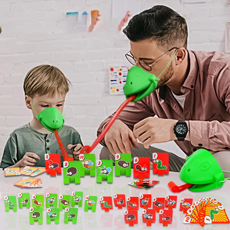  Bộ trò chơi tương tác mặt nạ ếch xanh săn mồi trò chơi gắn kết gia đình 