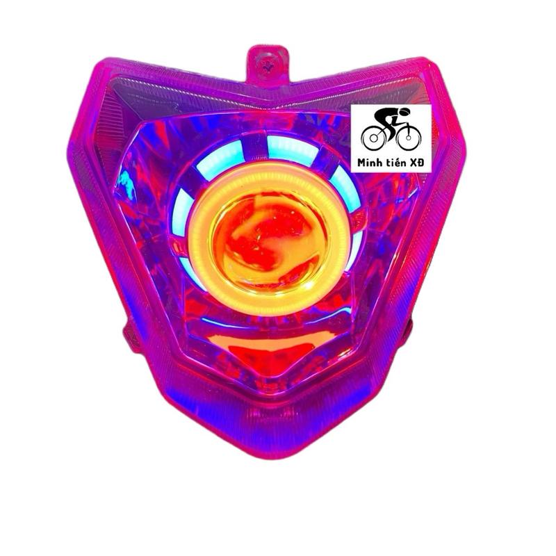  Choá đèn xe máy điện xmen đời mới led bi cầu 