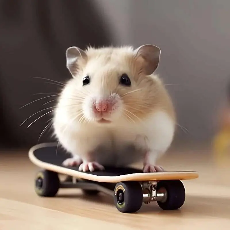 Small Pet Hamster Toy Skateboard With Frosted Anti-slip Function Suitable For Hamsters
