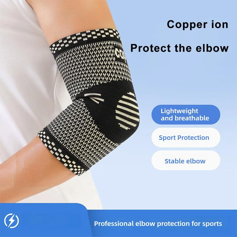 1 Pair Elbow Pads Sport Protective Joint Support Arms Tennis Badminton Basketball Elastic Breathable