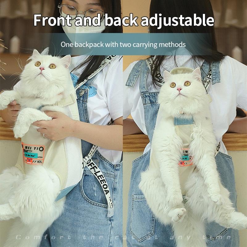 （Pet Time）Pet Carrier Bag Outdoor Backpack Cat Dog Carrier Breathable backpack Portable cat and pet bag for going out 4