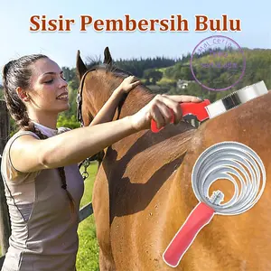 Garukan Sapi Sisir Pembersih Bulu Untuk Sapi Kuda Domba Kambing Kerbau Horse Hair Comb