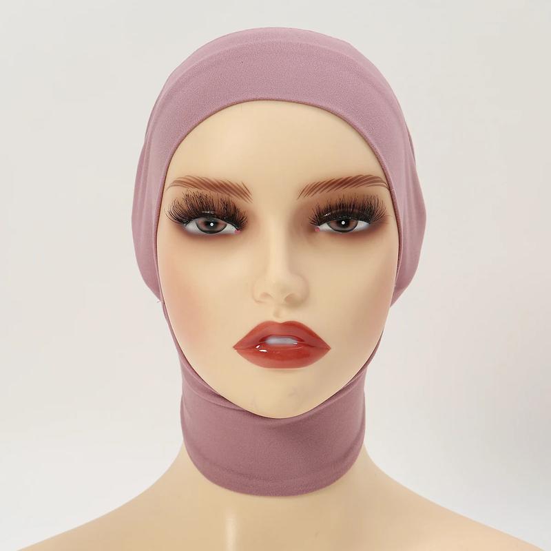 Product Introduction of Muslim Inner Cap Hijab For Women Solid Underscarf Hijab Undercap Scarf Turban Hat Islamic Muslim Hijabs Ready To Wear Headcover 3