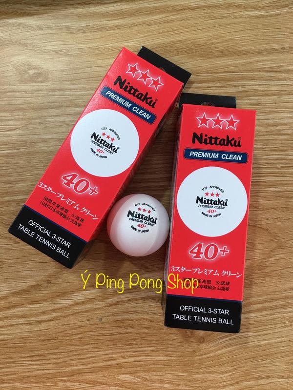 Quả Bóng Bàn Chuẩn Thi Đấu NITTAKU 3 STAR PREMIUM CLEAN.