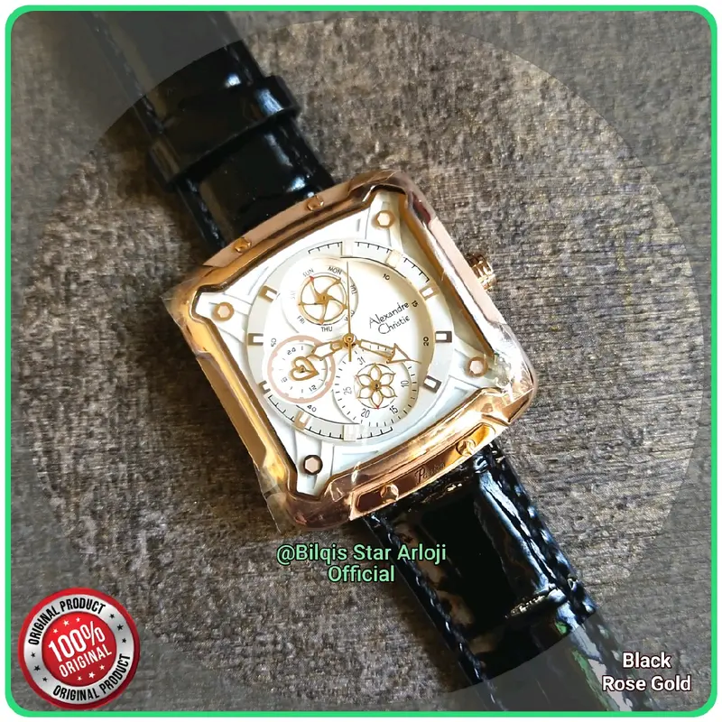 Alexandre Christie Kotak Ac 3030 Wanita Tali Kulit Original 3