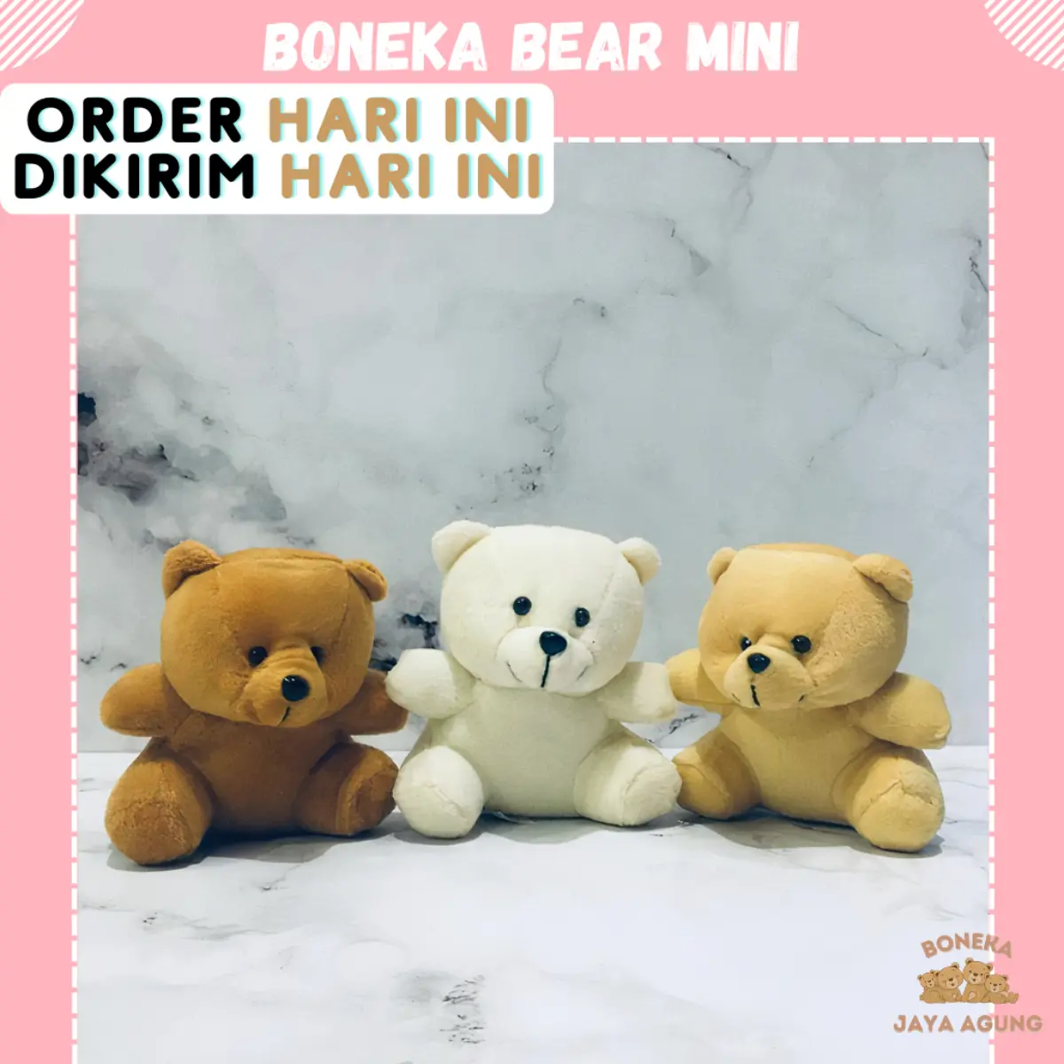 Paket 10 pcs Boneka Beruang Mini 15cm Untuk Wisuda Dan Buket