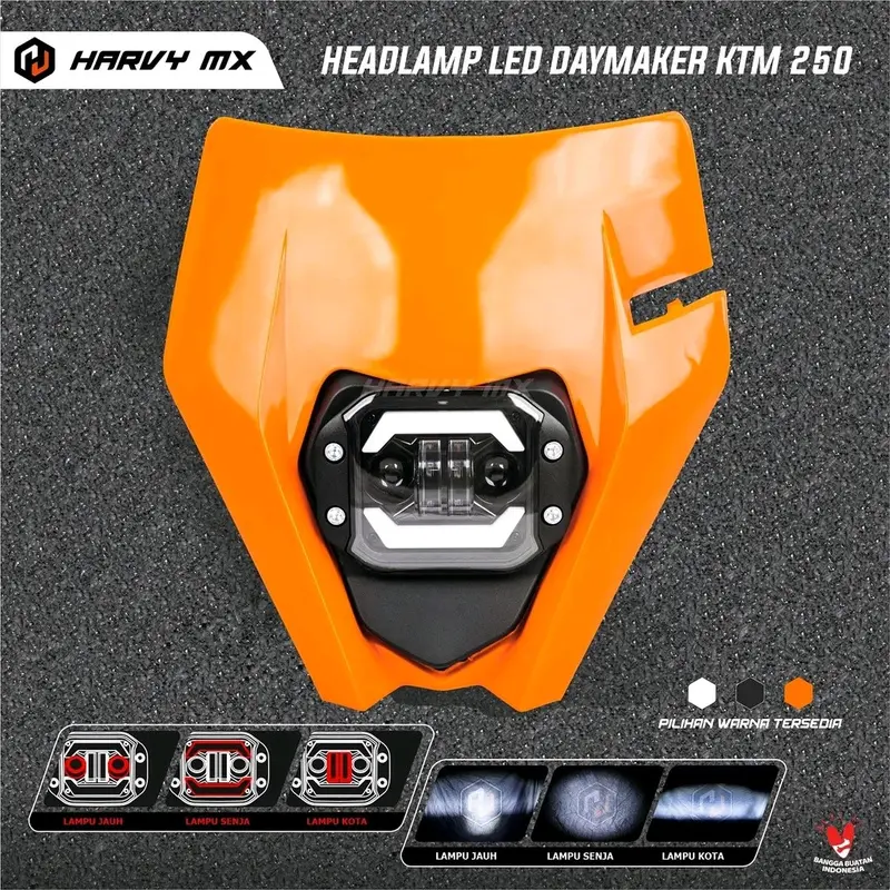 Reflektor LED Headlamp HRV DAYMAKER batok Lampu Depan LED CRF 150L KLX BF DT KTM 250 3