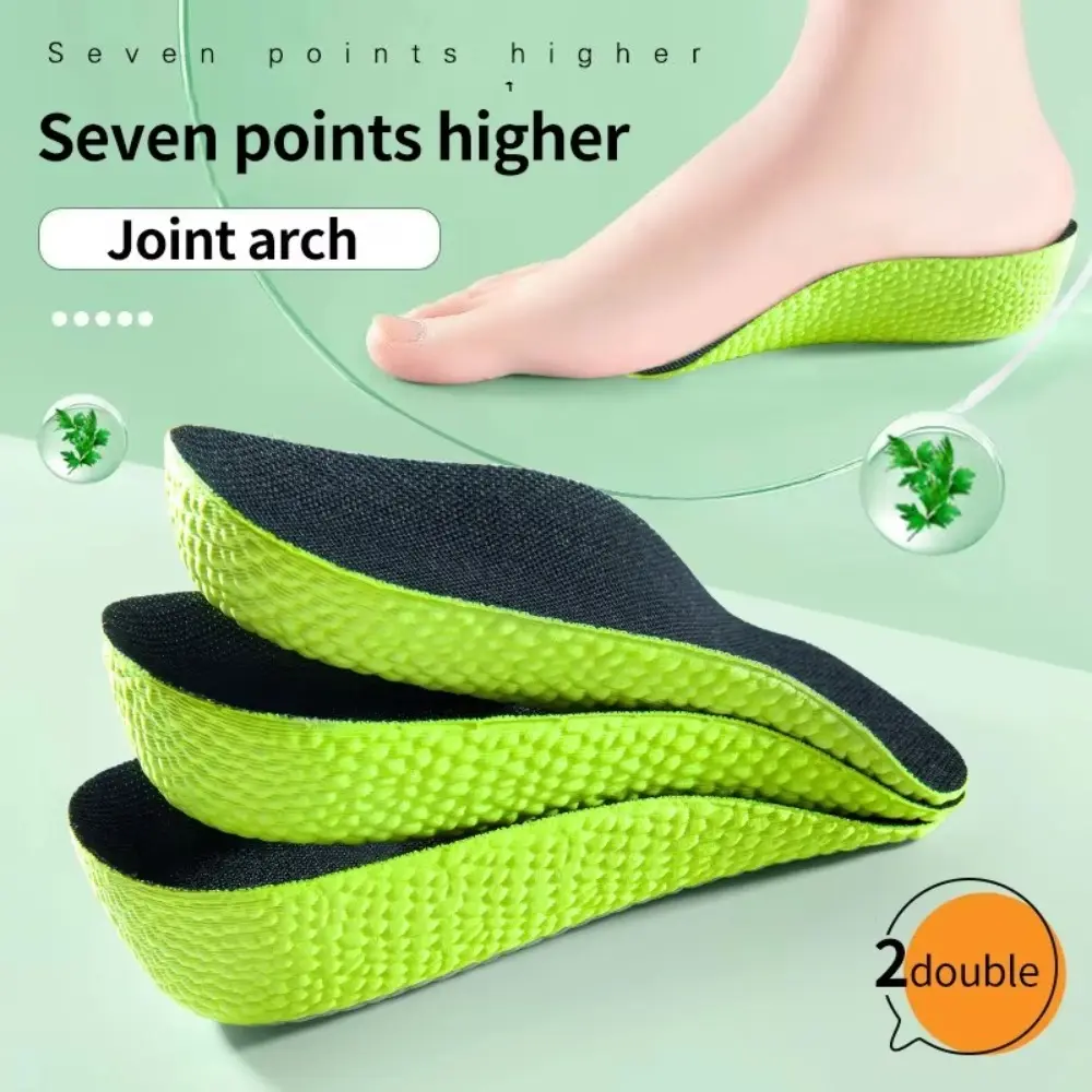 Unisex Memory Foam Height Increase Insoles Arch Support Invisible Orthopedic Insoles Light Soft 1.5-3.5cm Heel Shoe Pads Sneakers Heel Lift