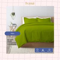 Gambar Sprei Embos Polos IVANA Premium Uk Queen 160x200 - Hijau, 120x200 dari Amore Collections_NEW Kota Surabaya 3 Tokopedia