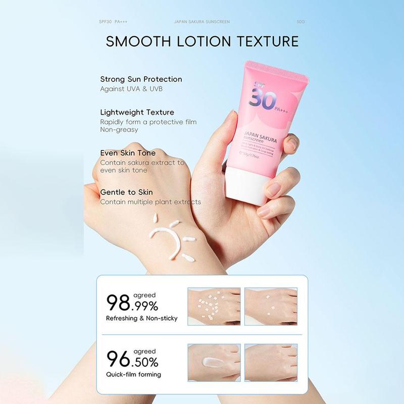 Product Introduction of LAIKOU JAPAN Sakura Sunscreen SPF 50 PA UV Protector 50g 42