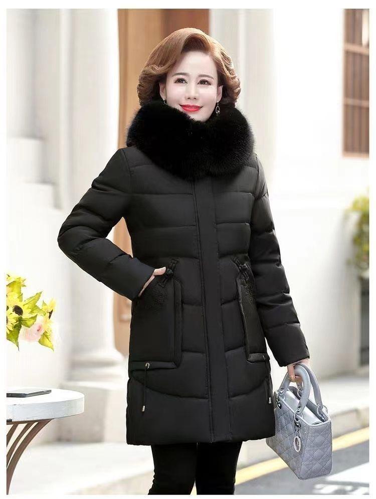 Product Introduction of Quần Áo Độn Bông, Dành Cho Phụ Nữ Trung Niên, Dài Trung Bình Nhẹ, Phong Cách Hàn Quốc Mới, Dáng Rộng Vừa Vặn, Ngoại Cỡ, Mỏng Vừa Vặn, Áo Khoác Bông Cho Mẹ 17