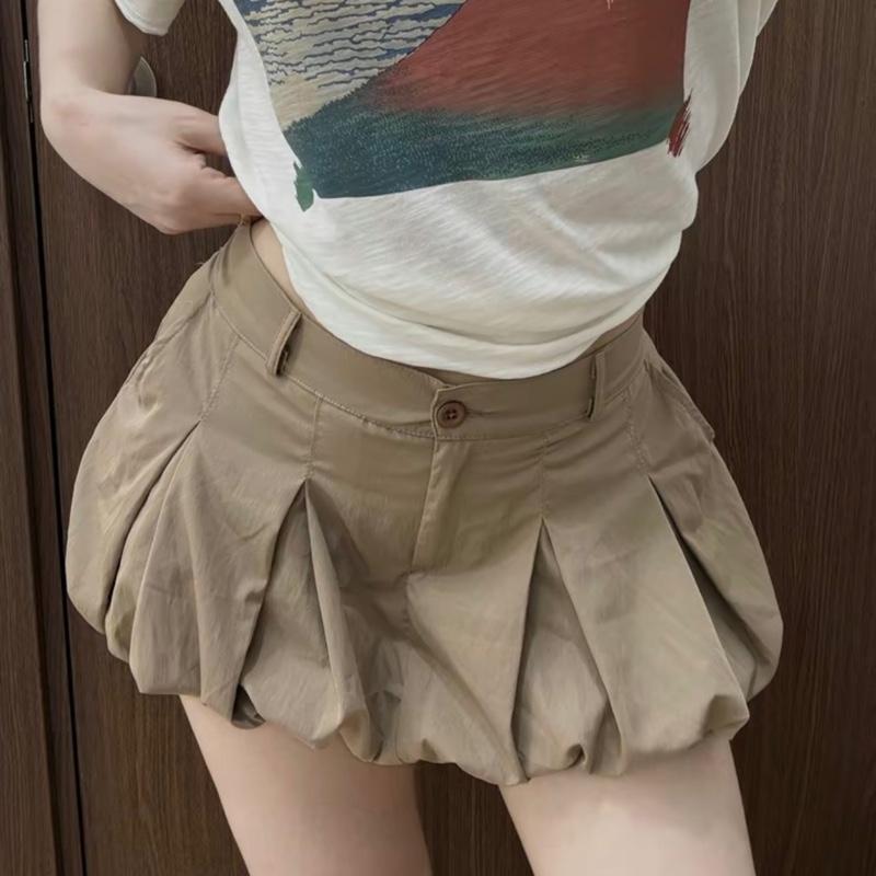 DEAL ĐỘC QUYỀN 10-10 Quần Bí Phồng Cạp Trễ TRANGCLOTHINGG Quần Giả Váy Hack Dáng ( Lưng sau có chun siêu co giãn )