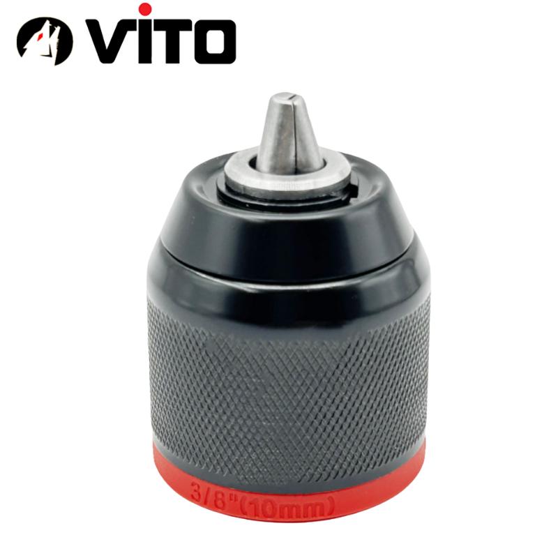 Đầu Măng Ranh Kẹp Mũi Khoan 0.8-10mm 3/8-24UNF VITO Thay Thế Máy Khoan Pin