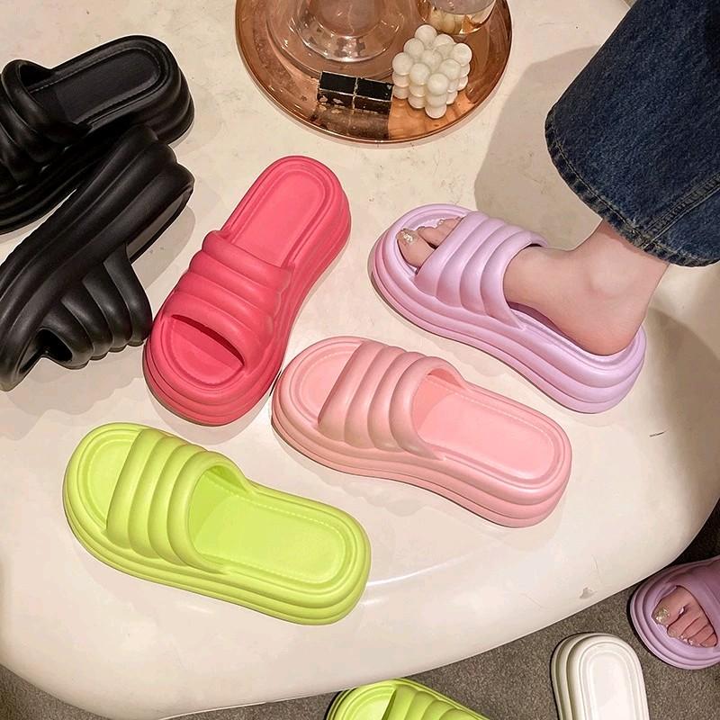  Dép nữ đế cao 7cm chất liệu EVA siêu nhẹ,Dép bánh mì  thời trang cho mùa hè MS_8810 DéP 