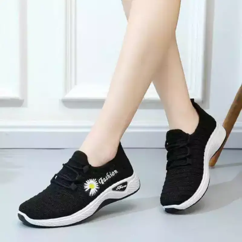 sepatu wanita import rajut korean style lentur SW-03 3