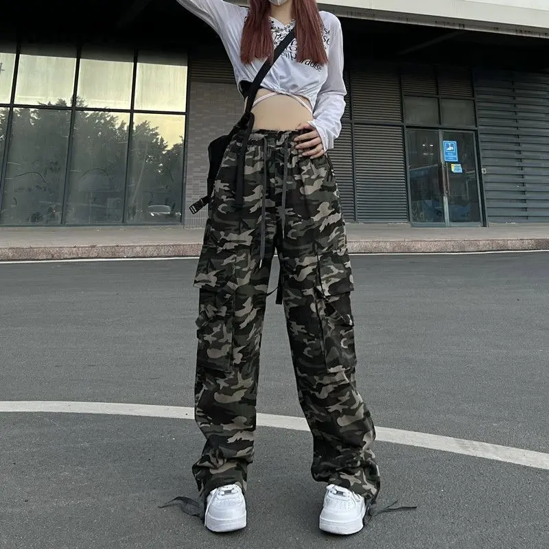 Quần Túi Hộp, Thiết Kế Rằn Ri, Unisex, Phong Cách Mỹ Cổ Điển, Phong Cách Hip Hop, Dáng Rộng Vừa Vặn, Cắt Thẳng, Quần Ống, Quần Thường Ngày Hàng Mới Về 2025