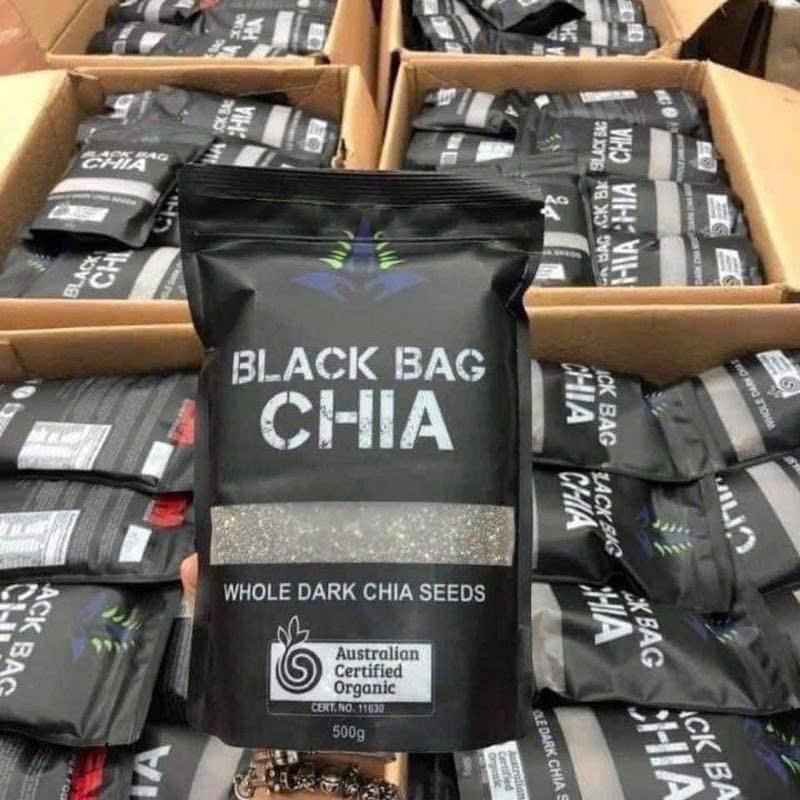 Gói 500G Hạt Chia Úc Đen,Hạt Chia Black Bag 1