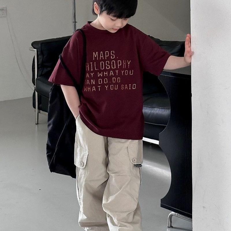 Áo Thun Trẻ Em, Thời Trang, Phong Cách Thường Ngày Làm Bằng 100% Cotton, Áo Thun Ngắn Tay 2