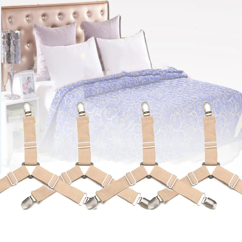 Home Living Grippers Non-slip Straps Suspenders Mattress Clip Fastener Elastic Belt Bed Sheets Buckle