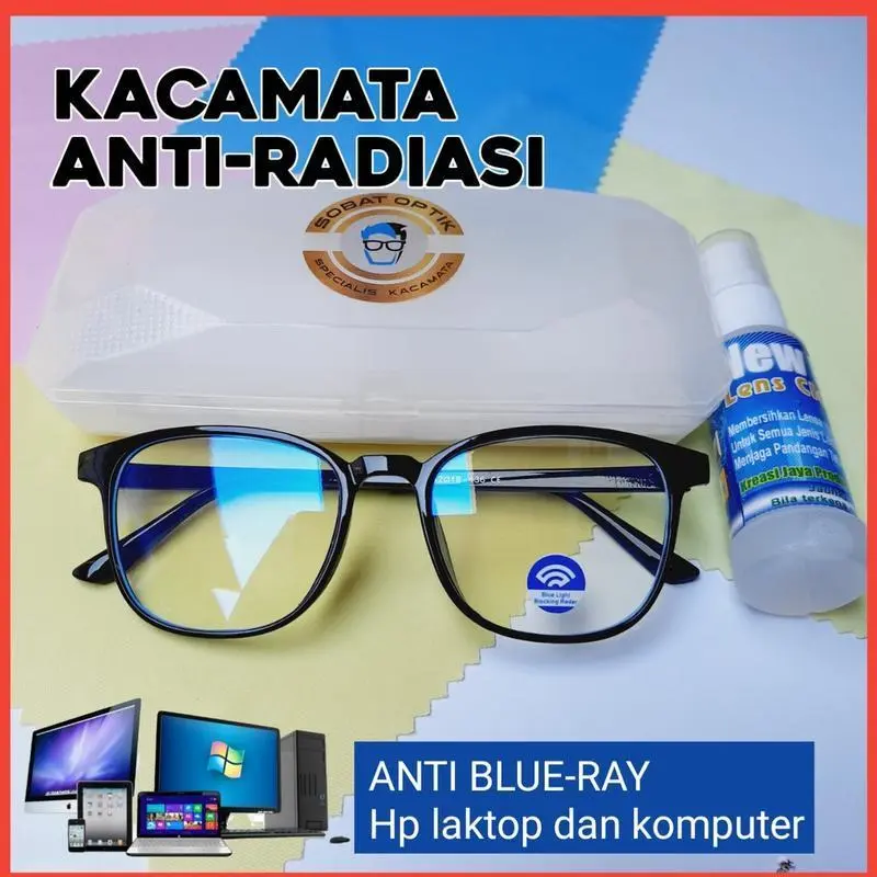 PROMO Kacamata Atiradiasi blueray Pria Dan Wanita Melindungi Mata Dari Bahaya Sinar Biru uv  Hp Laktop Dan Komputer Antiradiasi Frame FLASH SALE