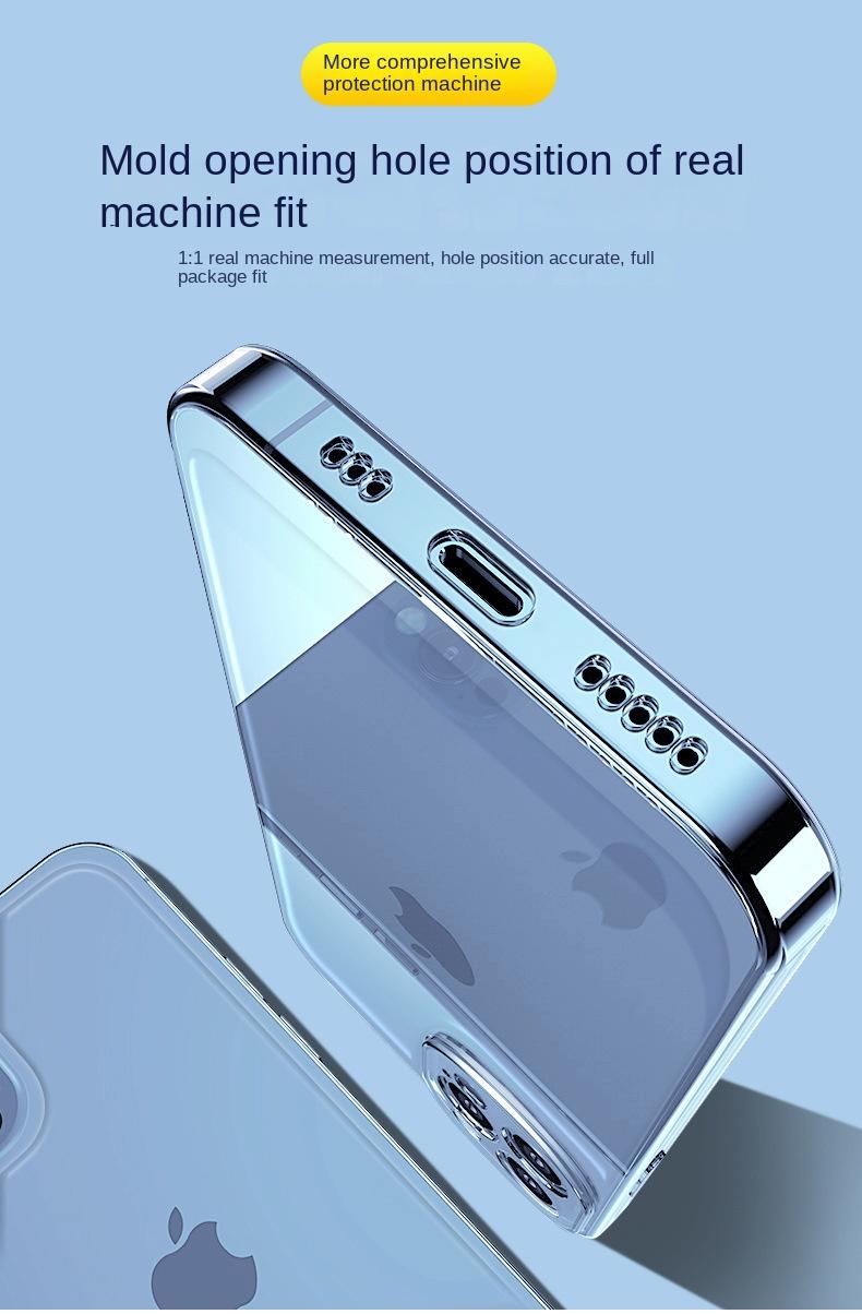 Product Introduction of Apple 16/15/14/13/12/11/X Phone Case Iphone15pro Transparent Soft Case 14pro Four-Corner Drop-Resistant Ultra-Thin 13pro12 Protective Case Drop-Resistant 21