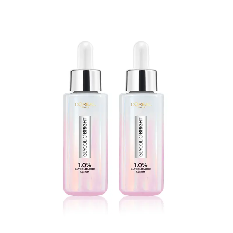 Bộ 2 Serum sáng da tức thì L'Oreal Paris Glycolic Bright Instant Glowing Serum 1.0% Glycolic Acid 30mlx2 3