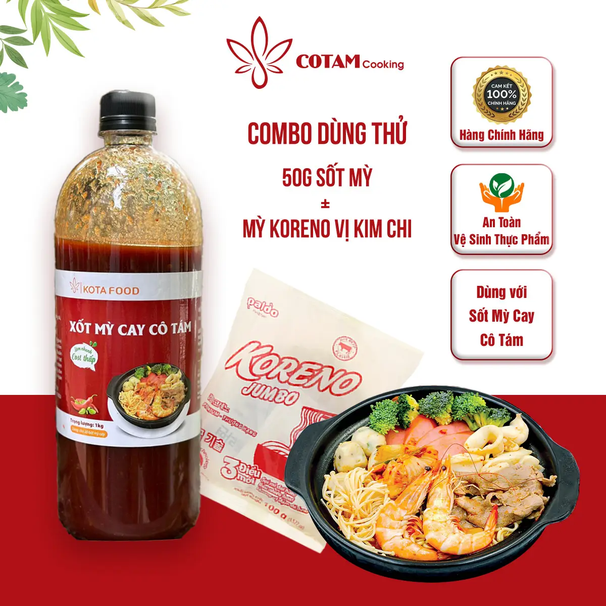 Sốt mỳ cay COTAM (Làm Nhanh, COST thấp) 1KG