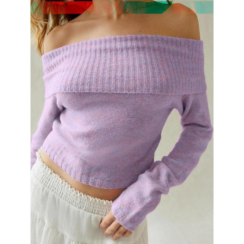 Girls off the shoulder sweater best sale