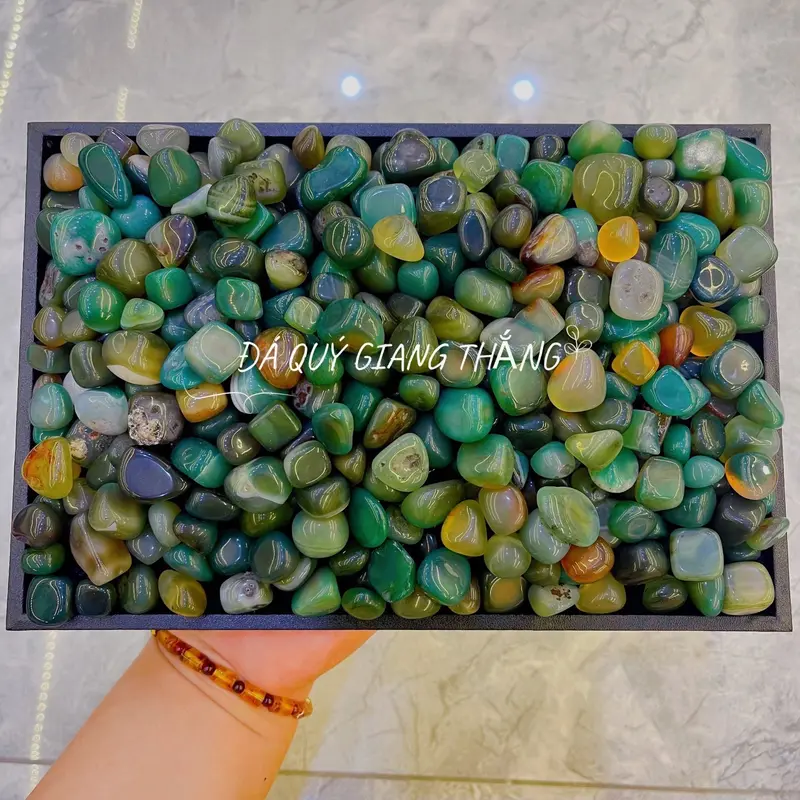 Đá Vụn Ngũ Sắc Tự Nhiên Trang Trí Phong Thuỷ 5