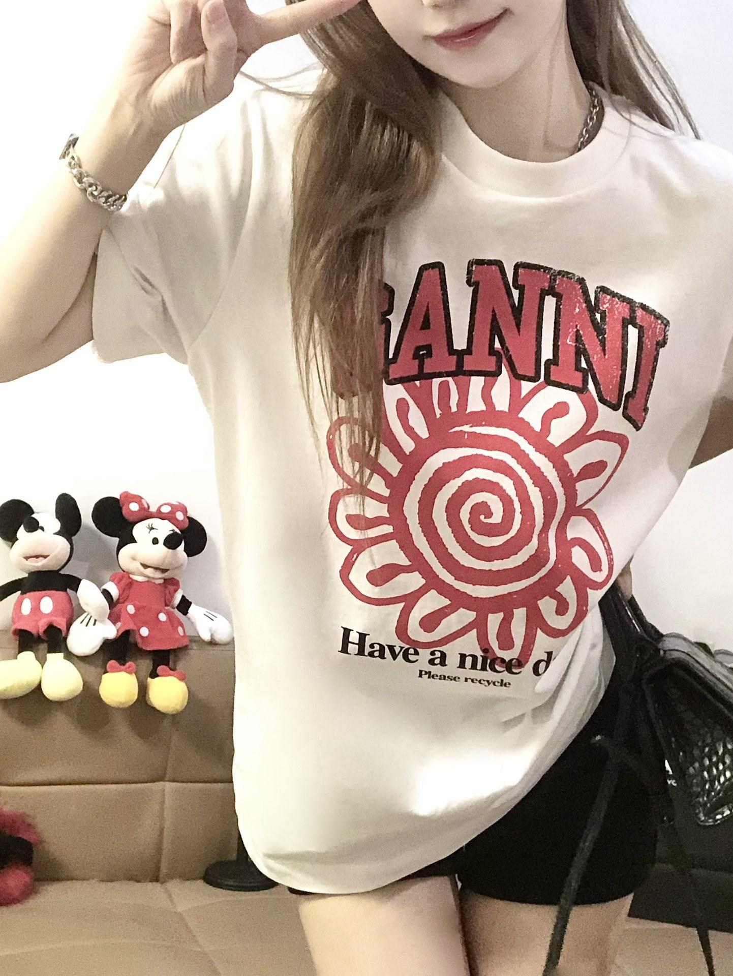 Heniii-Kaos oblong lengan pendek pria motif unicorn baru yang trendi untuk musim panas, leher bulat kasual Distro Baju