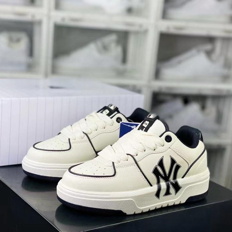 Giày Chạy Bộ, Phong Cách Cổ Điển In Logo Lớn NY Yankees, Dành Cho Nam Và Nữ, Đế Cao, Dad Shoes Sneaker Sport 1
