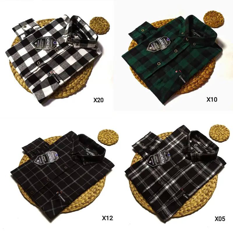 kemeja flanel pria jumbo lengan panjang motif kotak kotak kualitas premium oversize 2XL DAN 3XL 0
