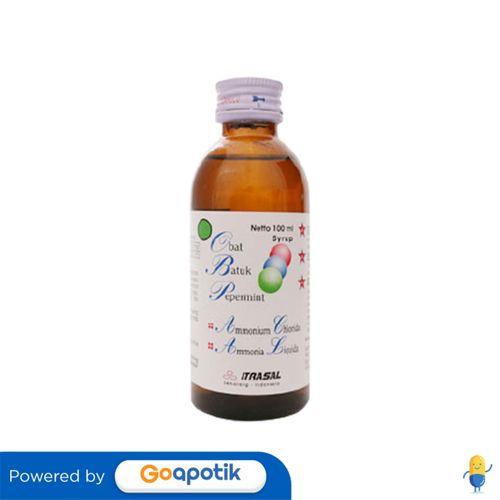 Gambar OBAT BATUK PEPERMINT ITRASAL SIRUP 100 ML dari Apotek Rejeki Sidoarjo by GoApotik Kab. Sidoarjo Tokopedia