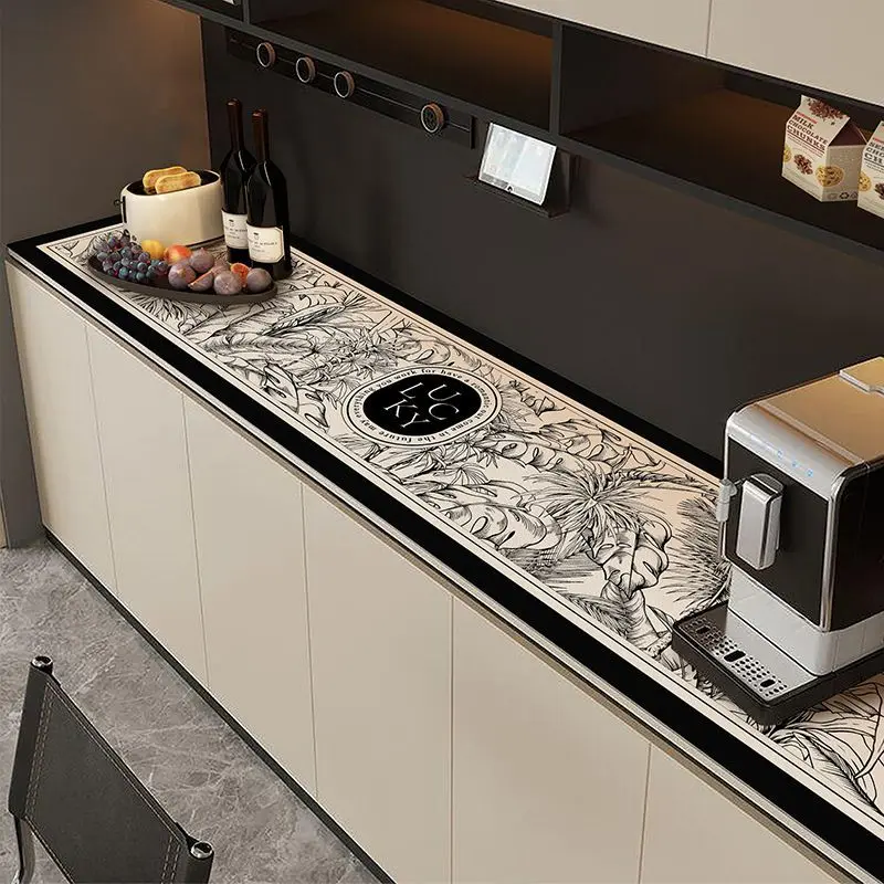 Thảm trải bàn Tấm bảo vệ, Phong cách Cổ Điển Mỹ Thiết kế đơn giản, Cao cấp, Thích hợp cho tủ TV, Tủ chén, Bàn làm việc, Tấm lót giày, Chống thấm nước và chống dầu, Làm bằng da