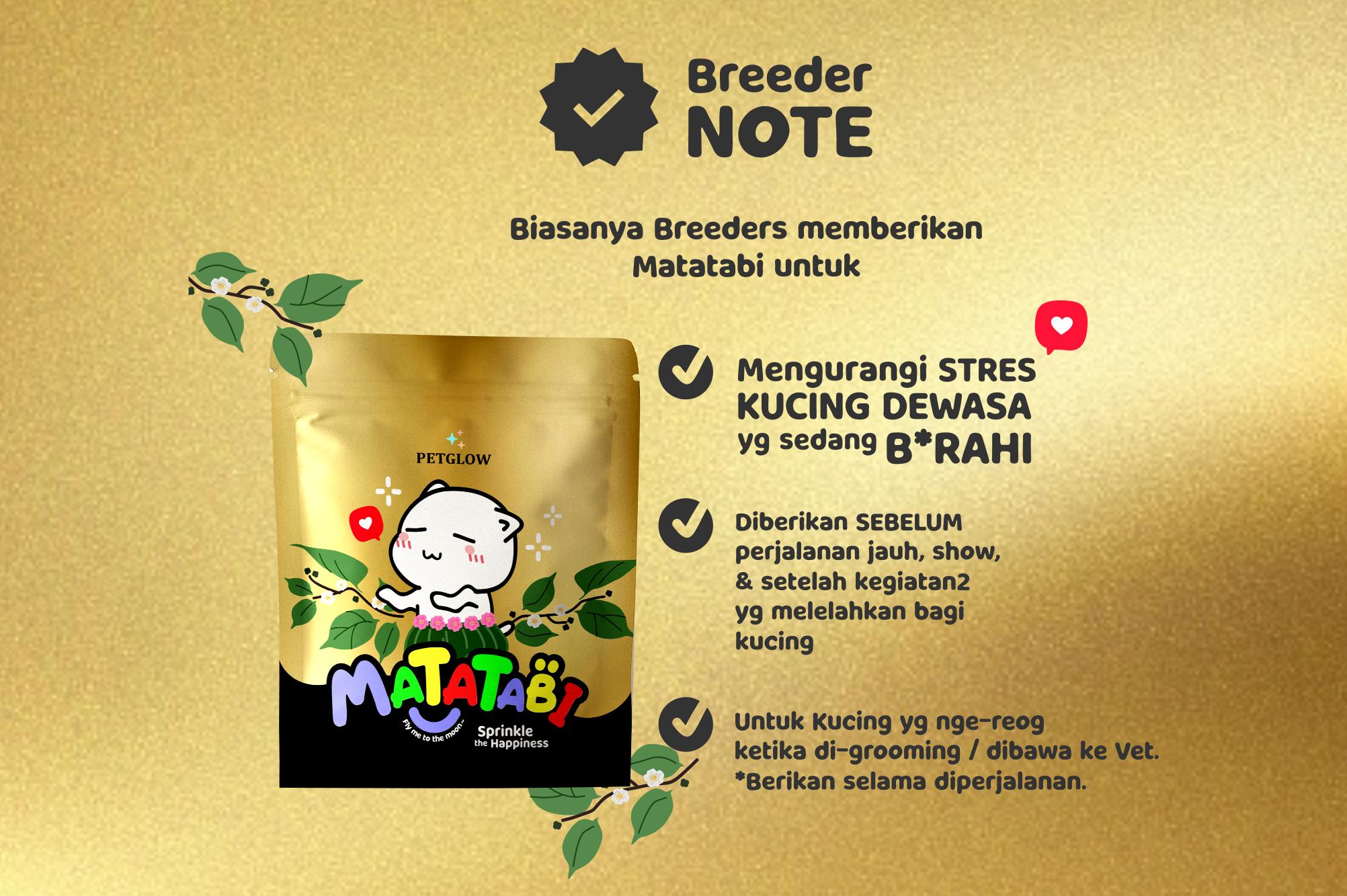 Petglow Matatabi Bukan Catnip Snack Kucing Matabi Cat Nip Matabi Penghilang Stress Mainan Pereda Kucing Stres