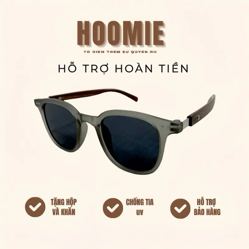 Kính râm cao cấp nhà HOOMIE, thiết kế sang trọng, tinh tế dành cho cá quý ông [KRC10]