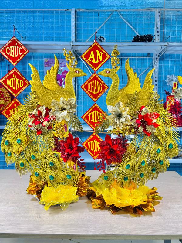 TẶNG Đèn Nháy+Keo Nến MÃ 02 Phụ kiện làm set công phượng trang trí tháp bánh tháp nước tháp oản ngày tết