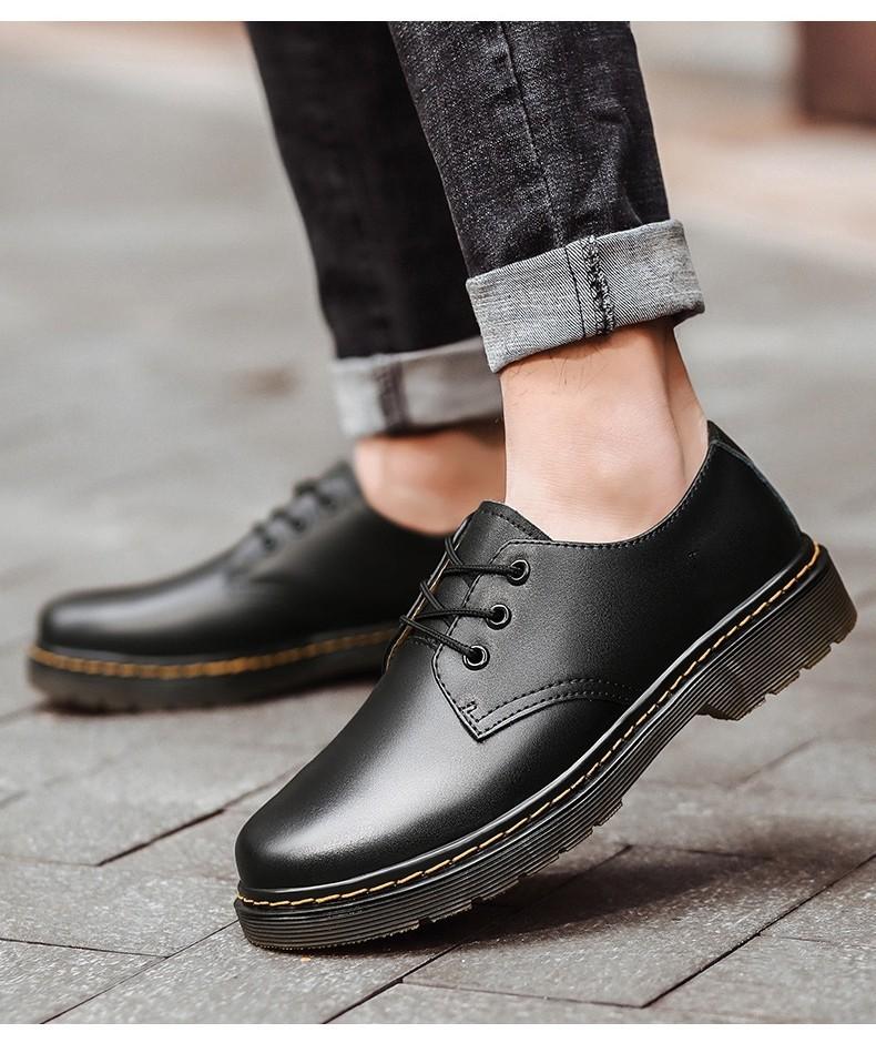 Product Introduction of Couple Oxford Boots Men & Women Size 36-46 Casual Genuine Leather Shoes Fashion Formal Black Martin Shoes 1461 New style men's leather shoes 7