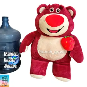 Boneka Lotso Bear Strawberry Toy Beruang Mainan Mewah Jumbo Hadiah Dolls Toys gemoy