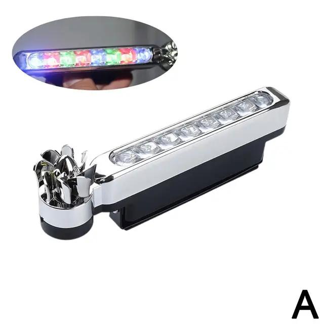1-2pcs LED Wind Powered Car Daytime Running Light Auto Decorative Lamp with Rotating Fan No Need External Power Supply DRL Bulb 9