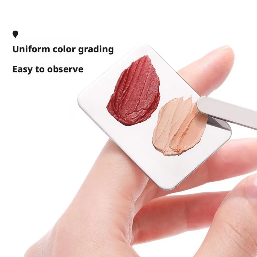Mini Round Stainless Steel Mixing Table/eye Shadow Mixing Rod/portable Anti Rust Nail Polish