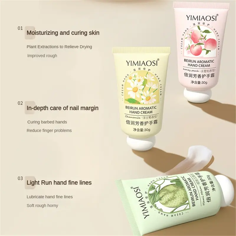Kem Dưỡng Da Tay Hương Hoa Trái Cây, YIMIAOSI, Dưỡng Ẩm Kép, Hương Hoa Cúc, Cành Nhỏ, Cầm Tay 0