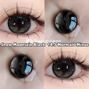 BEAUTYLENS  softlen  black lensa 14.5mm normal Minus [-1,00 s/d -8,00] makeup Eye Soflen